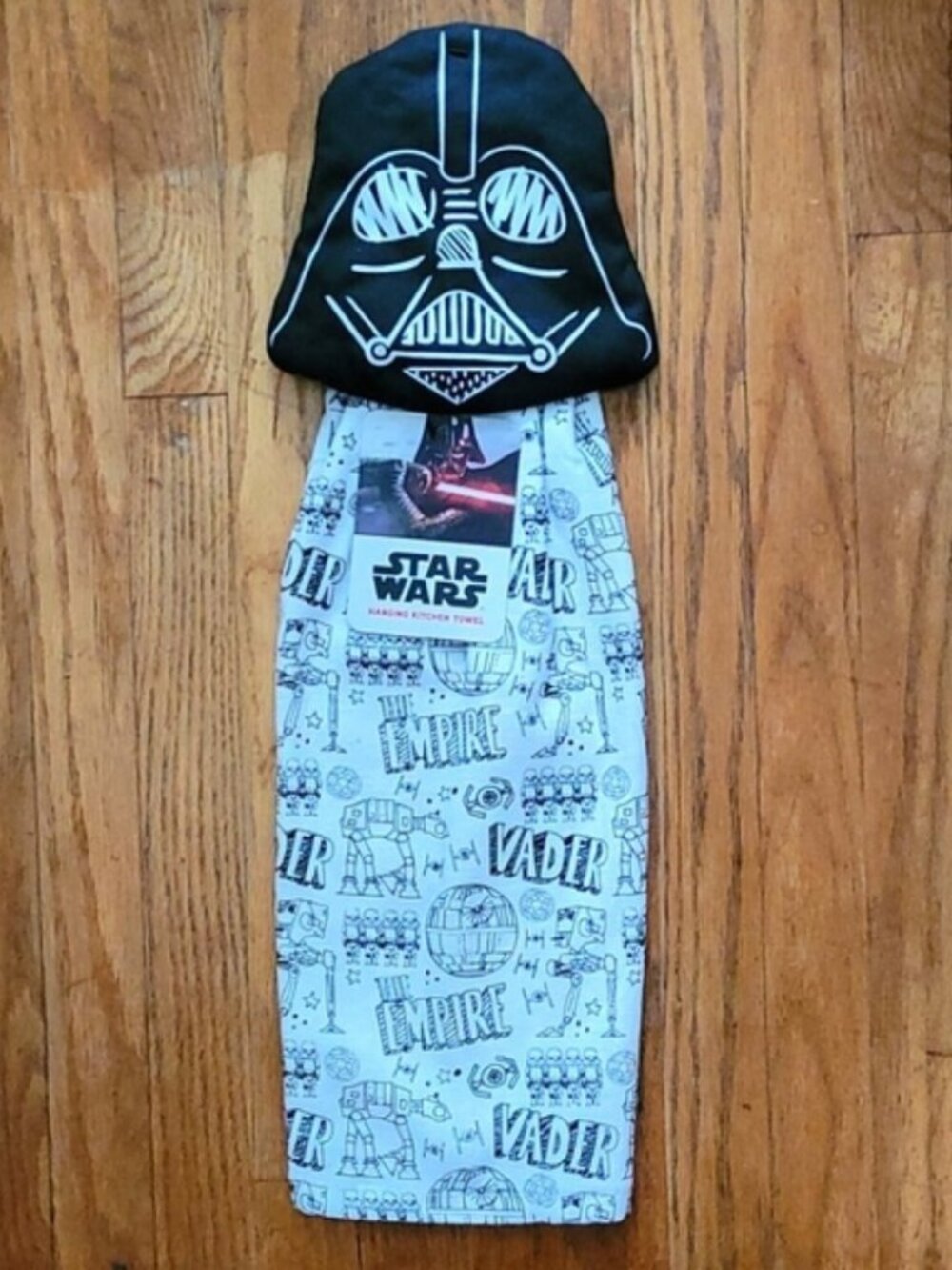 Darth Vader Hanging Kitchen Towel Star Wars The Dark Side DISNEY - NWT